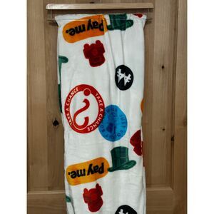 Monopoly Cloud Throw 60"x70" NWT